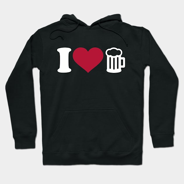 I love Beer Hoodie by Designzz